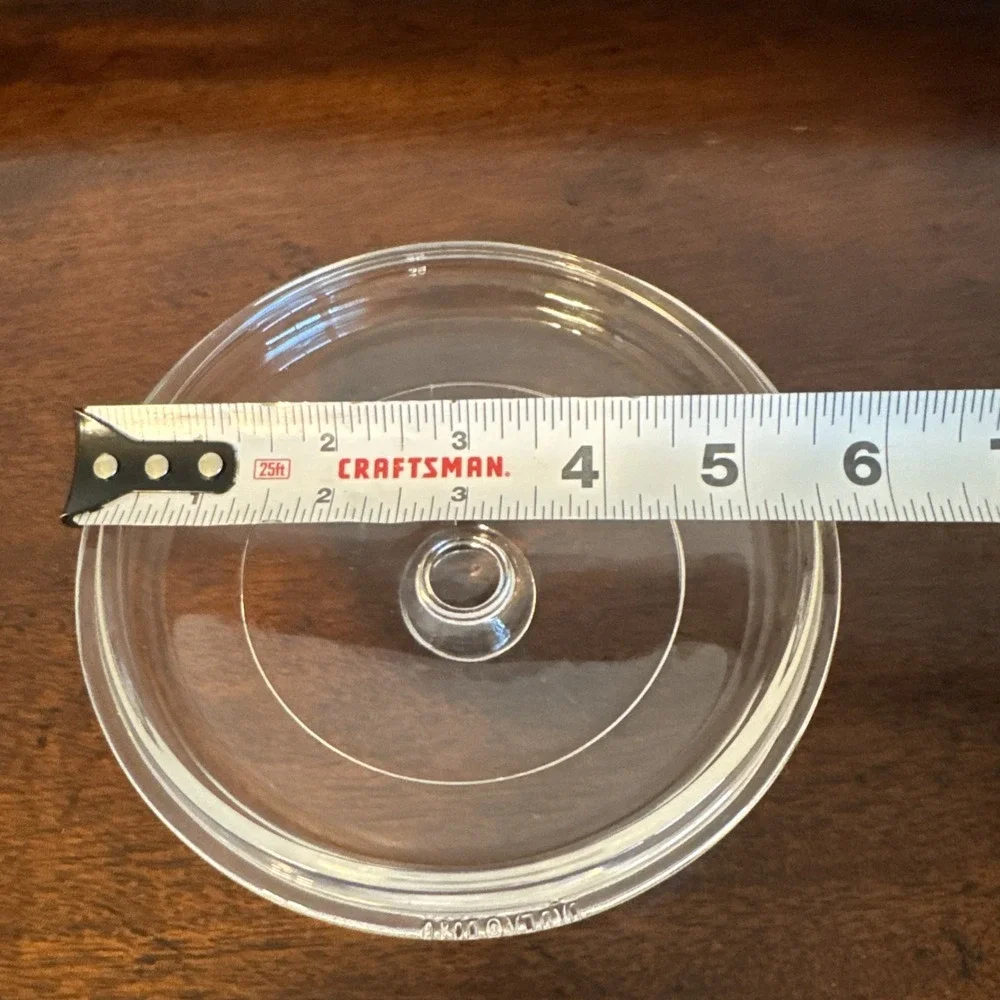P81C Pyrex Clear Glass Round, Lid Only, Replacement